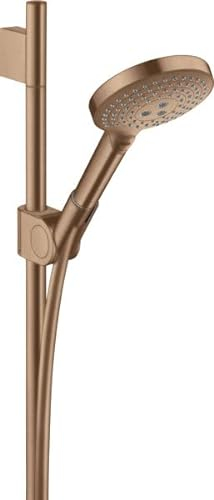 hansgrohe AXOR Uno² Brauseset mit Raindance Select S 120 3jet Handbrause, 27987310, Farbe: Brushed Red Gold