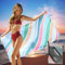 Droomhuis Mikrofaser Strandtuch Saugfähig Schnell Trocknend Sandkontrolle und Ultraleicht Strand Badetücher 160 x 80 cm XXL Strandlaken/Towels/Badetuch/Yoga-Handtuch