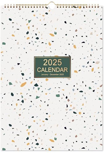 Familienkalender 2025 – Kalender 2025 UK von Januar 2025 bis Dez. 2025, Kalender 2025 mit Notizbereich, perfekter Wandplaner 2025 für Ihren Zeitplan