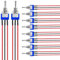 GUUZI 10pcs 6A/125V 3A/250V ACCESO/SPENTO/ACCESO Interruttore a Levetta in Precablato Miniatura 3 Terminali 3 Posizioni Interruttore a Levetta SPDT MTS-103