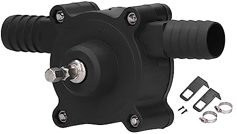 Bomba de Taladro Eléctrica Manual, Mini Bomba de Taladro Eléctrica Aceite Fluido Agua Bomba de Transferencia Autocebante Manual Velocidad de Bombeo Rápida Portátil para Aceite