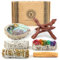 MUT22 Kit Sahumerio, Palo Santo, Sauge Blanche, Sauge aux 7 Fleurs, Sauge avec Genièvre, Coquille d'Ormeau - Kit Complet pour Purification et Harmonisation