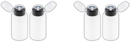 LALILL 2 Pièces Distributeur Pompe Doseur - Set Flacon Pompe pour Liquides - Dissolvant Vernis à Ongles, Dissolvant Manucure - 200ml (Lot de 2)
