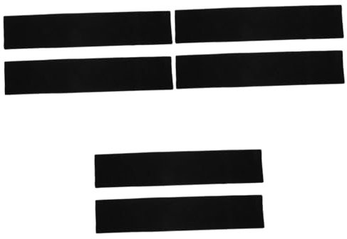 Mobestech 6 Paare Nummernschild Unterlage Rückseitiges Klebriges Befestigungsband Nummernschildstreifen Doppelklebeband Autokennzeichen Doppelt Halter Lizenz Black Polyester