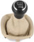 Schaltknauf + Schaltsack Set 6 Gang passend für VW Passat B5, 1996-2005, Plug & Play, Auto Schalthebel Schaltmanschette, mit Rahmen, Beige - schwarz