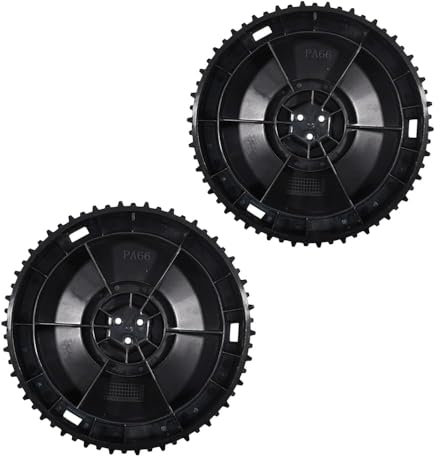 CANJPTON 574465104 Lot de 2 roues pour tondeuse à gazon Husqvarna Automower 105 305 308 Ø 183 mm