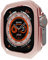 NFRFK Custodia lucida per placcatura PC per Apple Watch Ultra 49mm 8 7 41mm 45mm Paraurti per IWatch Series 6 SE 5 4 40 44mm Bazel Cover protettiva(Rose gold,Ultra 49MM)