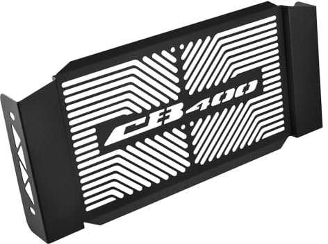 Motorcycle Radiator Shroud Guard for CB400-Compatible Models NC31 NC39 NC42 Stainless Steel Mesh Radiator radiator protector Accessories (Black)