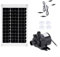 Fuente de agua solar de 12 V 50 W, kit de fuente de agua de panel solar, sistema de bomba sumergible de 50 W con altura de cabeza de 2 m para jardín, piscina, paisaje, exhibición al aire libre