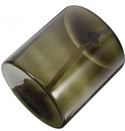 Didiseaon Glas Öllampe Großer Grüner Korpus mit Metalldocht Europäischer Stil Langlebige Leicht zu Reinigende Petroleumlampe für Wohn Esszimmer Dekorative Tischlampe