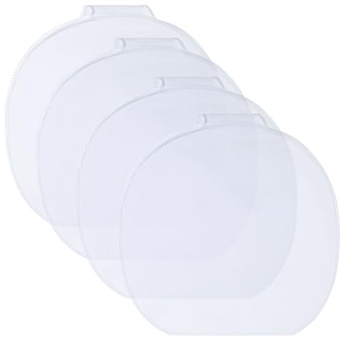 CREATCABIN 8Pcs Transparent Table Tennis Rackets Protective Film PingPong Racket Protective Film Tennis Rackets Maintenance Cover Accessories for Table Tennis Rubber Protector Plastic (Top Connection)