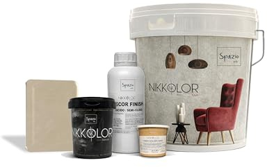 Nikkolor Mikrozement-Set 8 m² für Böden und Wände - Seidenmatt Finish - 16