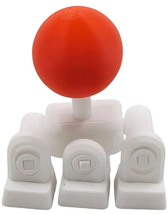 3D-Gedruckter Tastatur Joystick Arcade Stick Adapter für Mechanische Tastatur, WASD Richtungstasten Modifikation, Vier-Wege Steuerung Tastenkappen für Gaming Setup (Rot)