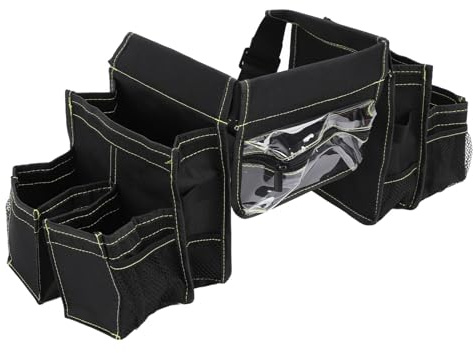GLOGLOW Tool Belts Belt 101 X 24 Cm Adjustable Waist Tool Storage Belt with Multi Pocket Access for Housekeeping Janitors Cleaners Cleaning Oxford Cloth Window Cleaning