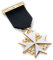 THE MASONIC COLLECTION - Ritter von Malta Brustjuwel - Mit schwarzem Band und vergoldet - In klarem Juwelenetui - Freimaurer Geschenke für Männer
