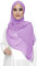 Lina & Lily Sciarpa Hijab da Donna Musulmano, Tessuto Chiffon Leggero e Fluido (Lavanda)