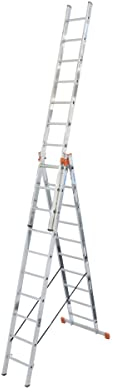 Krause Tribilo 129680 Aluminium Multifunktionsleiter inkl. Traverse Arbeitshöhe (max.): 7.65m Alumi