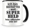 Samunshi® Bestatter Tasse mit Spruch Geschenk für Bestatter Mann Frau Kaffeetasse groß Lustige Tassen zum Geburtstag schwarz 300ml