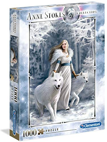 Clementoni 39477 Winter Wächter – Puzzle 1000 Teile, Anne Stokes Collection, herausforderndes Geschicklichkeitsspiel für die Familie, Erwachsenenpuzzle ab 9 Jahren