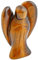 Nupuyai Engel Edelstein Schutzengel Figur Kristall Taschenengel Heilstein Talisman Glücksbringer Engelsstatue Fengshui Dekoration(Tigerauge)