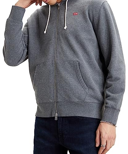 Levi's Herren Sweatshirt mit Reißverschluss, Kohleheide Xx, S