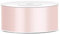 Satinband 25m x 6/12/25/38/50/100mm Geschenkband Schleifen (lachs (hell), 25mm)