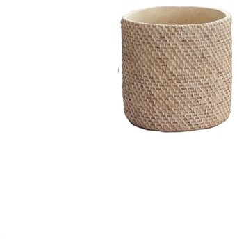 Zhaoj24-05 Pots de Plantes Jardinière Haute en céramique, quadrilatère en Forme de Diamant, laquée, Couleur Bleu Clair, Grandes Plantes Vertes créatives Décorative Pots de Fleurs(Grand)