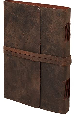 OVERDOSE BUFF PLAIN Journal Diary Notebook Handgemachtes Leder Journal Reisetagebuch Schreib journal Organizer planer Tagebuch Journal Size 5 x 7 inches | 12 x 17 cm