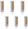 G4 led 220V Leuchtmittel dimmbar 7W Ersetzt 50W, 6er pack Stiftsockellampe warmweiß, 500lm,3000k, Stiftlampe. >Bitte Beachten< 230V Leuchtmittel nicht geeignet für 12V Trafo Lampen