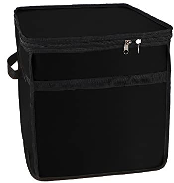 TIAVNTD, Scatola per ornamenti natalizi, a 4 ripiani, può contenere fino a 64 ornamenti/accessori/palline, in tessuto Oxford 600D