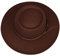 JK Home Damen Kappe mit breiter Krempe, konkave Oberseite, Filzglocke, Derby, Bowler, Bootshut, Vintage-Gürtelschnalle, Porkpie Fedora Kirche Jazz Trilby Wollmütze, B: Kaffee, Einheitsgröße