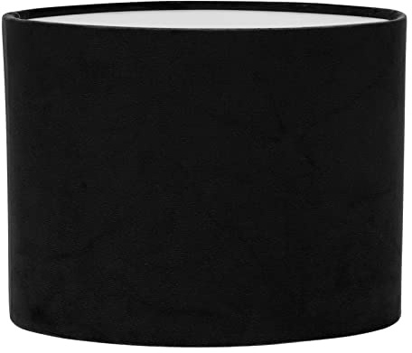 OSALADI Lustres Abat- Jour En Tissu Clip Sur Lustre Abat- Jour Ovale Abat- Jour En Tissu pour Table e Applique Salon Chambre Noir