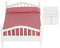 STOBOK 1: Puppenhaus Möbel Bett Miniatur Doppelbett mit Matratze und Holznachttisch für Puppenhaus Dekoration
