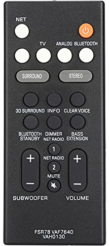 Ersatz-Soundbar-Fernbedienung mit 10 M Übertragungsreichweite für, VAF7640 VAH0130