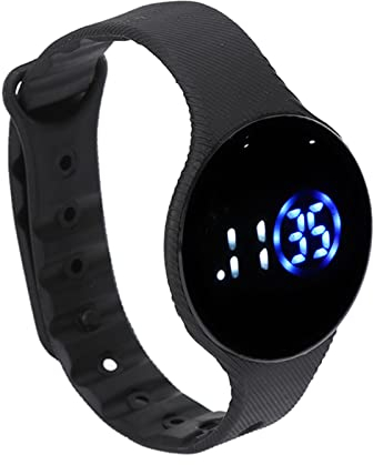 Orologio Digitale per Bambini, Orologio Digitale a LED con Quadrante Grande, Data e Ora Orologio da Polso Impermeabile da Uomo, Orologi Sportivi, Cinturino in Silicone Impermeabile, Orologio(Nero)