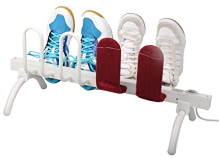 HODAGES Shoe Dryer and for Soccer Cleats, Free Standing Boot Dryer Drying Rack with 8 Drying Tubes, Electric Foot Warmer Shoes for Home OfficeEU (EU plug) (UK plug)