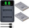 PowerTrust 2-Pack EN-EL5 Battery with Charger for Nikon Coolpix P90 P80 P500 P520 P510 P6000 P530 P3 P4 P100 Coolpix S10 P5000 P5100 Camera