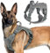 rabbitgoo Hundegeschirr Grosse Hunde, Anti Zug Geschirr Hund Verstellbar mit Griffe Verbreitert, Robust und Verschleißfest, Taktisches Hundegeschirr mit Metallschnallen zum Wandern(XL, Grau)