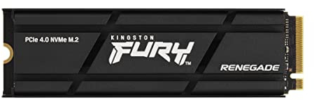 Kingston FURY Renegade 500G PCIe 4.0 NVMe SSD W/ HEATSINK - Für Gamer, Enthusiasten und Hochleistungsnutzer- SFYRSK/500G, schwarz