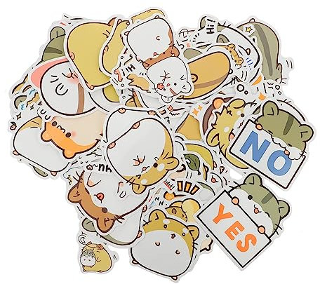 Mobestech 200stücke Cartoon-aufkleber Für Scrapbooking Diy-laptop-deko Tagebuch-aufkleber Mit Cartoon-motiven Aus Hochwertigem Selbstklebend Abnehmbar Für Laptops Notizbücher Broschüren Und