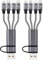 Callstel USB C Hub: 2er-Set 8in1-Lade- & Datenkabel USB-C/A zu C/Micro-USB/Lightning, 30cm (multifunktionales Ladekabel, Notebook Air Ladekabel, Kopfhörer Adapter)