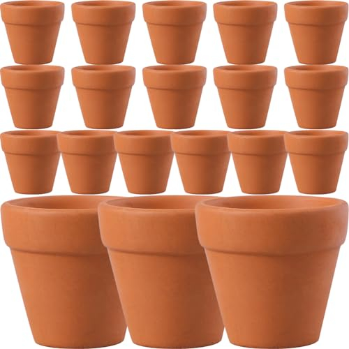 Operatacx 20 Pezzi Pots D'intérieur Pour Plantes D'intérieur – Plantes D'extérieur – Petits Pots En Céramique – Petits Pots En Terre Cuite