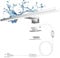 Aourow LED Spiegelleuchte Bad 5W,300mm 500lm Spiegelleuchte mit Schalter und Stecker,Kaltes Weiß 6500K Spiegellampe Badezimmer 230V Badlampe Spiegel für Spiegelschrank