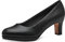 Jana Damen Pumps mit Blockabsatz Vegan, Schwarz (Black Nappa), 37 EU