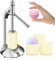 Dsyisvia Edelstahl-Badebomben-Presse-Maschine mit Badebomben-Form-Set, Form und Badebomben-Presse für DIY-Herstellung, zum Basteln von handgefertigten Spa-Sprudel-Badebomben, DPS-1, Silberfarben