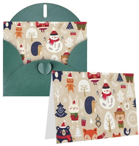 Niedliche Tiere Geburtstagskarten mit Umschlägen Notizkarten für alle Anlässe inklusive Grußkarte Blanko-Karten Trauerkarten Thinking Of You Karten