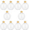 IMIKEYA 10 Stücke Plastik Saftflaschen zum Befüllen Transparente Befüllbare Weihnachtskugeln Bonbonglas mit Deckel Weihnachtsbaum Kugeln Leere Milchflaschen Smoothie Flaschen Plastikflaschen