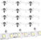 Sliverdew 100 Stück Led Strip Befestigung Clips Licht Montagehalterung Clips 10 mm LED Streifen Halterung mit 100 Schrauben Durchsichtig Befestigungsclip für LED Strip