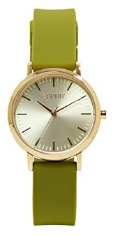 ESPRIT Edelstahluhr mit Gummiarmband