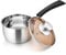 Joyfair 14cm Saucepan, 18/10 Stainless Steel Saucepan with Glass Lid, Gas/Electric/Ceramic/Halogen Safe Small Milk Pan for Kitchen Cooking Boiling Stewing, Heatproof Handle & Easy to Clean